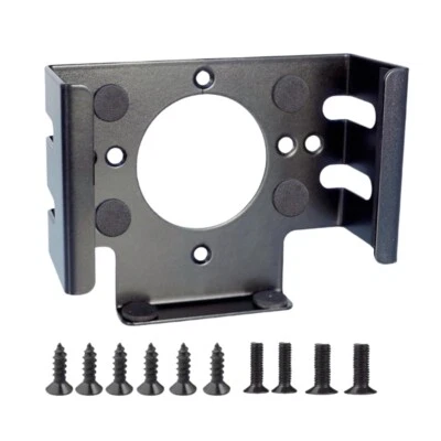 Secure Mounting Bracket Metal Holder For Mini Desktop PC Installation Under Desk - Image 1 of 4