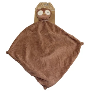 Angel Dear Brown Owl Security Blanket Lovey Cuddle Baby Infant Soft RARE NWT