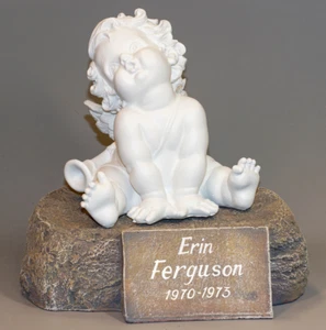 Musik Urne Baby Asche Einäscherung Statue Engel Kind Denkmal Besonder Mensch Beerdigung - Bild 1 von 10