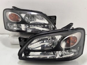 JDM SUBARU LEGACY BE5 BH5 HALOGEN HEADLIGHT KOUKI BLACK OUTBACK D-TYPE STI 98-02 - Picture 1 of 18