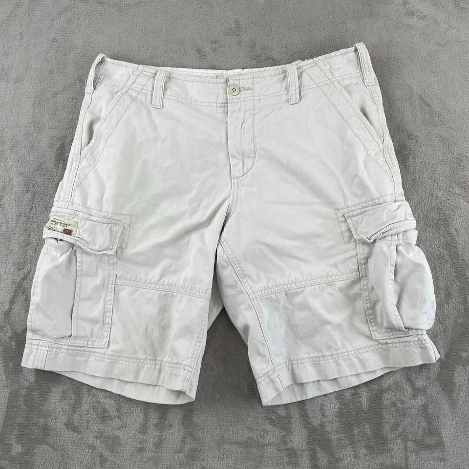 DENIM & SUPPLY Polo Ralph Lauren Cargo Shorts 34x11 Ivory Surplus Military - Image 1 of 4