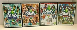 Lotto Videogiochi Sims PC Sims 3 Generazioni, World Adventures, Animali domestici, Università - Foto 1 di 7