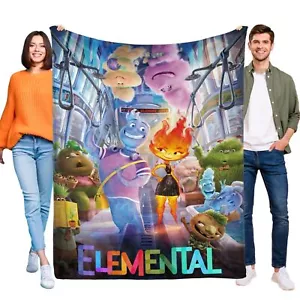 Elemental Blanket Flannel Throw for Bed Sofa Cozy Lightweight Birthday Gift - Picture 1 of 14