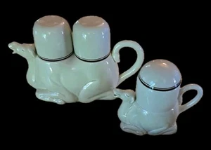 Vintage Fitz and Floyd Camel Teekanne mit 2 Buckeltassen & Milchkännchen Topf - Bild 1 von 9