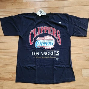 Vintage Los Angeles Clippers T Shirt XL NOS Lee Sports 1996 Nutmeg Mills USA - Picture 1 of 4