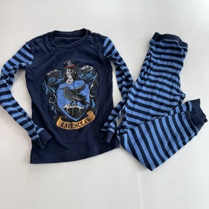 Raven Claw Pajamas Harry Potter Blue Kid Boy Girl Long Sleeve 6 7 - Picture 1 of 3