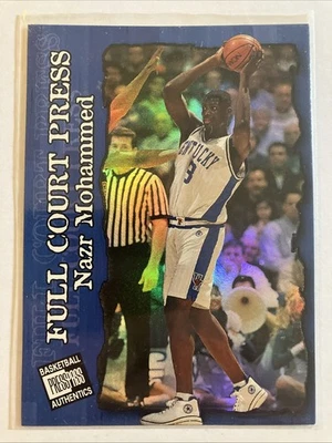 1998 Press Pass Authentics Full Court Press Nazr Mohammed #FP3 Rookie RC - Image 1 of 2