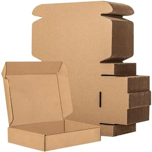 Shipping Boxes,50 Pack Brown Corrugated Cardboard Boxes,Small Shipping Boxes,... - Picture 1 of 7