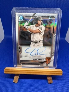 Sean Roby 2021 1st Bowman Chrome Refractor Auto /499 - Picture 1 of 2