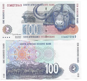 South Africa 100 Rand ND(1999) Extremely Fine P126b - Sign : Mboweni - Picture 1 of 1