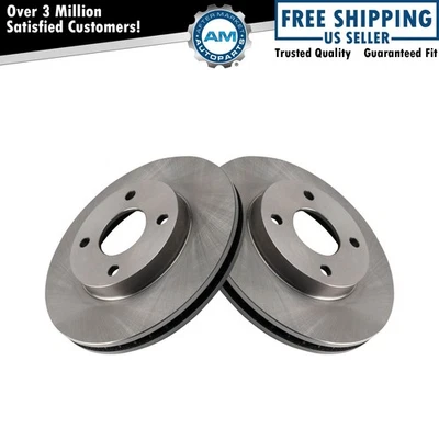 Brake Rotor Front LH Left RH Right Pair Set for Contour Cougar Mystique - Image 1 of 3