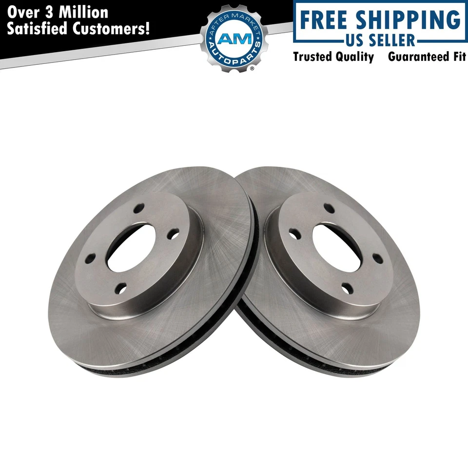 Brake Rotor Front LH Left RH Right Pair Set for Contour Cougar Mystique - Image 1 of 3