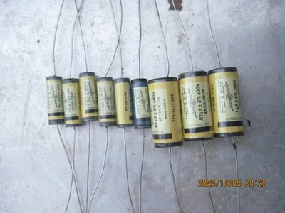 LOTE de 9 CONDENSADORES DE TONO DE RESINA ESTAÑA GUARDABARROS KP .1 u .02 u .005 u .001 uF NUEVO Foto 1 de 3