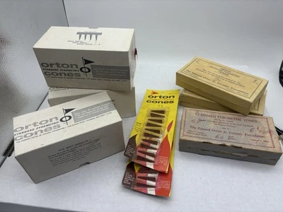 Conos pirométricos estándar Orton y otros de colección stock antiguo 8 artículos varios tamaños Foto 1 de 4