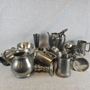 Zinnschrott Lot 14 Pfund alle markiert Zinn kein Wilton kein gewichtetes Handwerk Schmelzen - Bild 1 von 5