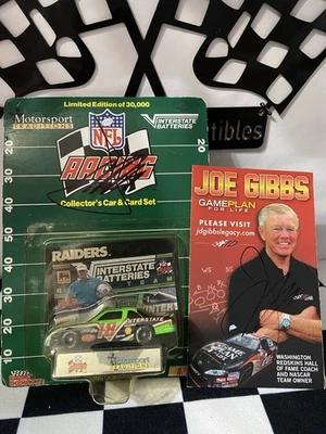 1/64 #18 Dale Jarrett Interstate Batteries/LA Raiders Литая модель с Joe Gibbs Auto - Изображение 1 из 4