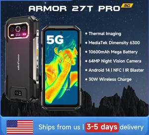 Ulefone Armor 27T PRO 5G Rugged Phone Wärmebild 24GB/256G 64MP NV 10600mAh - Bild 1 von 24
