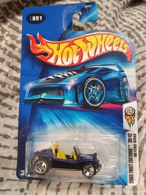 Hot Wheels - Purple Meyers Manx Dune Buggy 2003 primeras ediciones #39/42 1/64 nuevo Foto 1 de 2