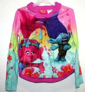 TROLLS POPPY & BRANCH 2 PIECE PAJAMA SET GIRLS SLEEPWEAR SZ (7-8) YOUTH - Picture 1 of 2