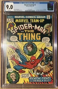 Marvel Team Up #6 CGC 9.0 Spider Man Thing Puppet Master Mad Thinker 2. HG - Bild 1 von 2
