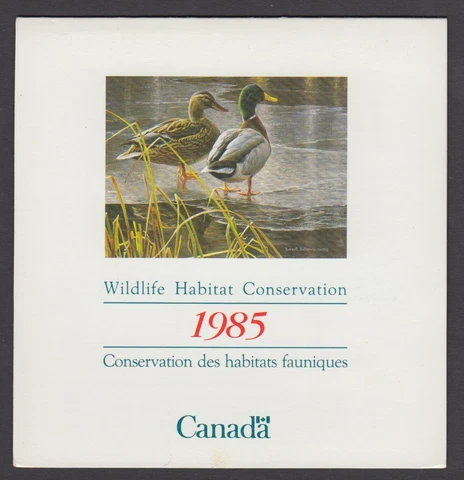 FWH1 1985 MALLARDS BY ROBERT BATEMAN, FEDERAL WILDLIFE CONSERVATION & STAMP Cover