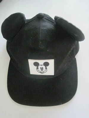 Disney Mickey Mouse Black Hat Junior Child Cap Adjustable NWOT - Image 1 of 4