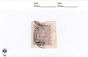 FUNCHAL / MADEIRA  D. CARLOS I 20 REIS  ON PIECE - Picture 1 of 1