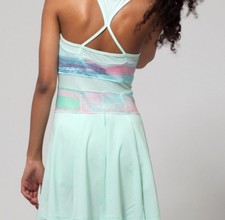 IVIVVA GIRLS TENNIS DRESS SIZE 7 MINT GREEN EUC