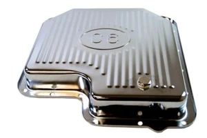 Chrome Stock Ford C6 C-6 Transmission Oil Pan With Drain Plug MERCURY - Picture 1 of 2