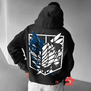 Attack on Titan Anime Manga Kapuzen Sweatshirt Hoodie Hooded Sports Sweater Coat - Picture 1 of 2