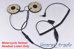Racing Motorcycle Helmet Headset Earpiece Earphone Listen Only 3.5mm 1-Pin - Picture 1 of 5