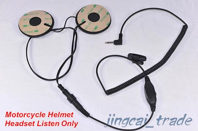 Racing Motorcycle Helmet Headset Earpiece Earphone Listen Only 3.5mm 1-Pin - Image 1 of 4