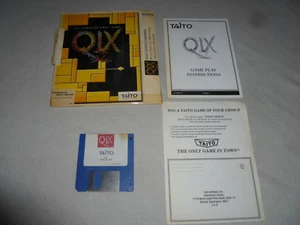 VINTAGE COMMODORE AMIGA COMPUTER VIRUS GAME QIX MANUAL 500 1000 2000 TAITO 1989 - Picture 1 of 2