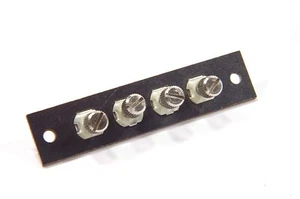 Vintage Quad 4 Position Thumb Screw Phenolic Terminal Strip Board - Picture 1 of 4