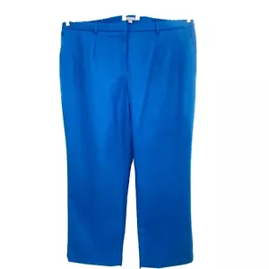 Pantaloni donna Jessica London Plus taglia 24W foderati pantaloni blu acqua - Foto 1 di 10
