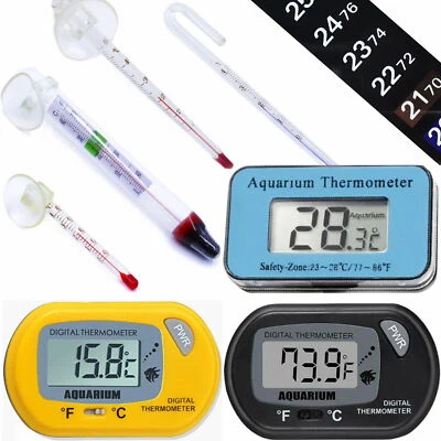 Digital & Glass Aquarium Thermometers For Fish Tank, Terrarium, Fridge, Freezer - image 1 of 4