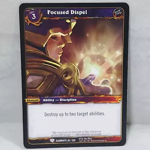 World Of Warcraft War Of The Elements Focused Dispel 65/220 TCG Card - Picture 1 of 2