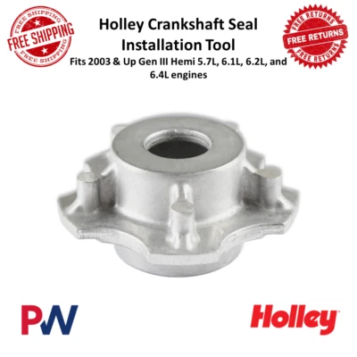 Holley 曲轴密封安装工具 中部安装 适用于 2003 年及以上 Gen III Hemi — 第 1/4 张图片