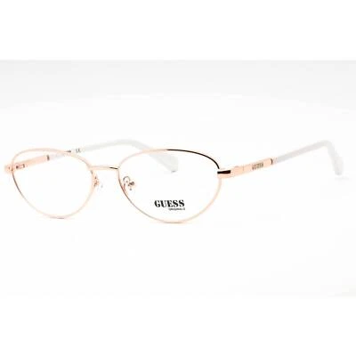 Gafas para mujer Guess brillantes oro rosa ovaladas borde completo marco de metal GU8238 028 Foto 1 de 2