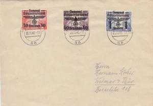 1940, Cracovia, Polonia ocupada alemana a Weimar, Alemania, censurada (C2591) - Imagen 1 de 1