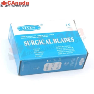 100 PCS Surgical Scalpel Blades #11 Dental Medical Surgical Instruments - Picture 1 of 2