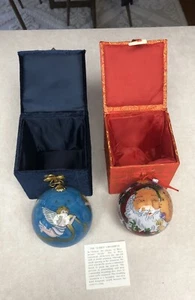 2 Pier 1 Imports Li Bien Angel Christmas Ornament With Boxes EUC - Picture 1 of 11