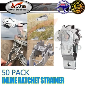 50 X INLINE RATCHET WIRE STRAINER TENSIONER WHOLESALE BULK PRICE - Picture 1 of 7