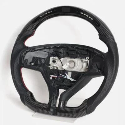 Volante LED para Maserati Ghibli Quattroporte 2015-2024 fibra de carbono Foto 1 de 4