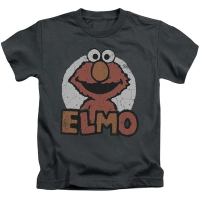 Camiseta gráfica con licencia SESAME STREET ELMO NAME para niños pequeños 2T 3T 4 5-6 7 Foto 1 de 3
