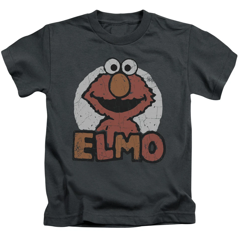 SESAME STREET ELMO NAME Licensed Toddler Kids Graphic Tee Shirt 2T 3T 4T 4 5-6 7 - Image 1 of 3