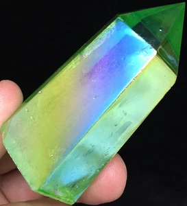 106 g Viridiscente Spirit Aura Cristal Titanio Bismuto Silicio Punto ic3387 - Imagen 1 de 12