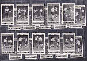 25 Cope Boxing Lessons Cards 1935 Nr EXC - Picture 1 of 7