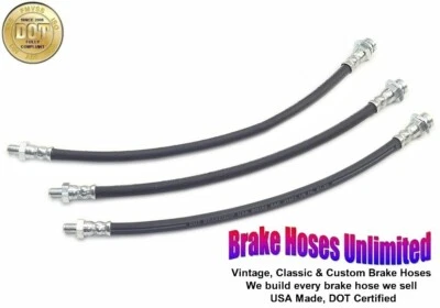 BRAKE HOSE SET Willys Aero 1952 1953 1954 1955 - Image 1 of 2