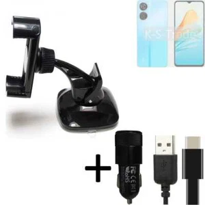 Pour ZTE Axon 40 Lite Support téléphone voiture + CHARGEUR titulaire mount hol - Photo 1/6